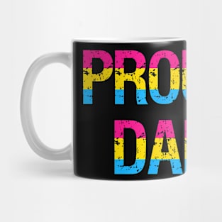 Pansexual Proud Dad Fathers Day Pan Pride Flag Mug